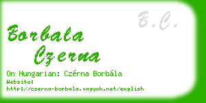 borbala czerna business card