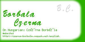 borbala czerna business card